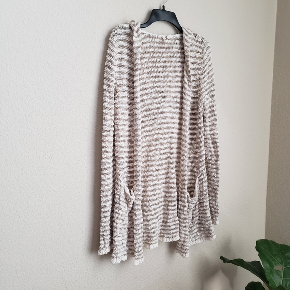 Anthropologie Moth Marled Knit Hooded Cardigan S - Picture 3 of 10